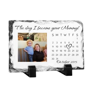 Mini Photo Slate - “Day I Became Your…”