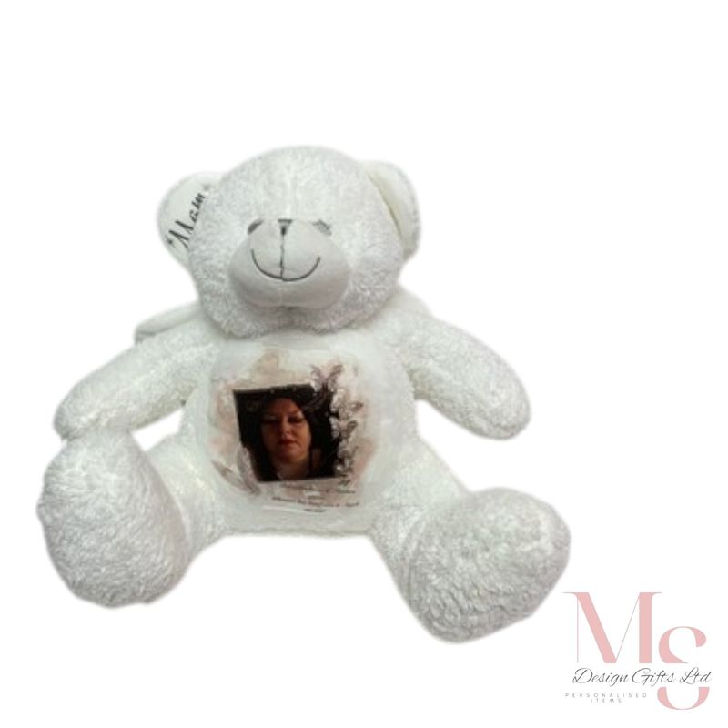personalised memorial angel bear large