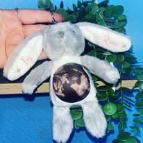 Personalised ellie bear photo keyring