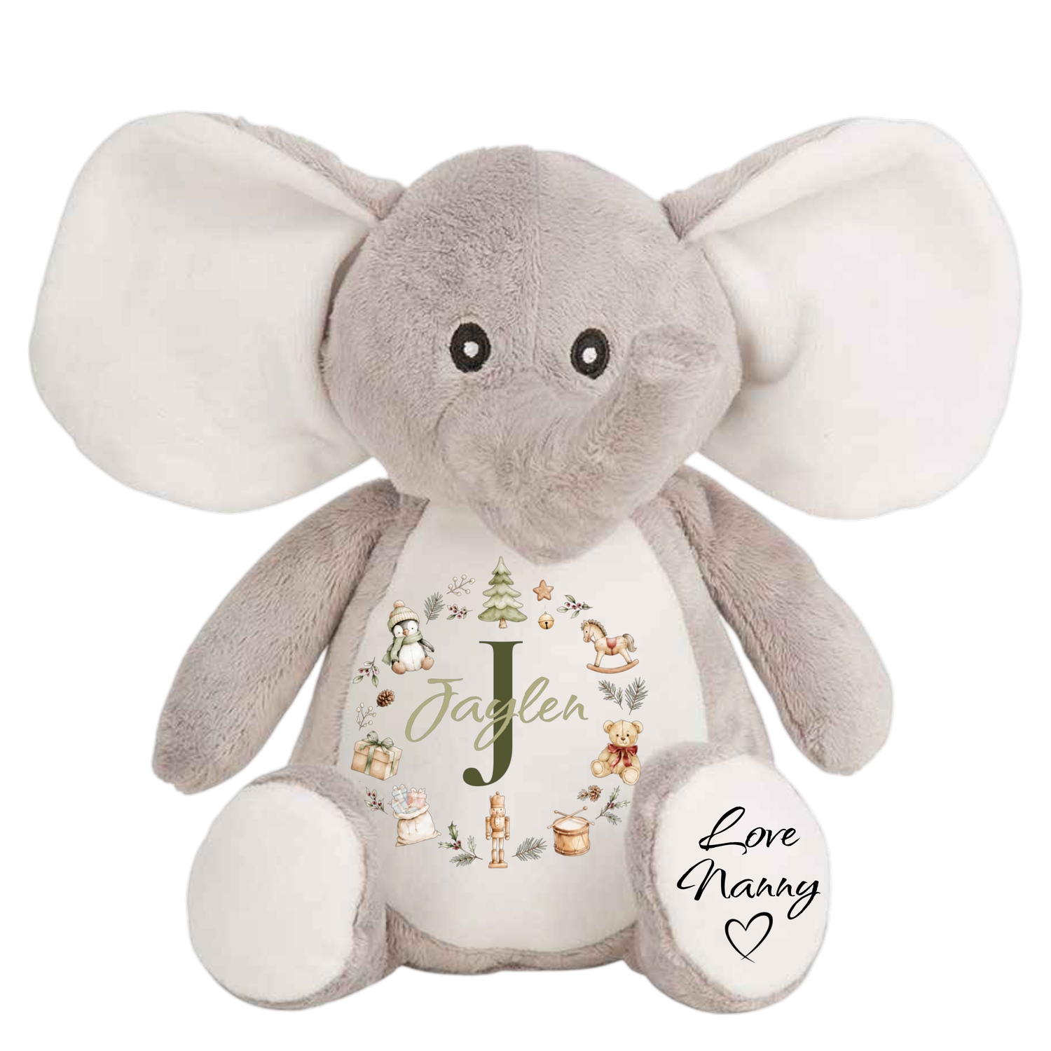 Personalised Christmas Ellie Bear
