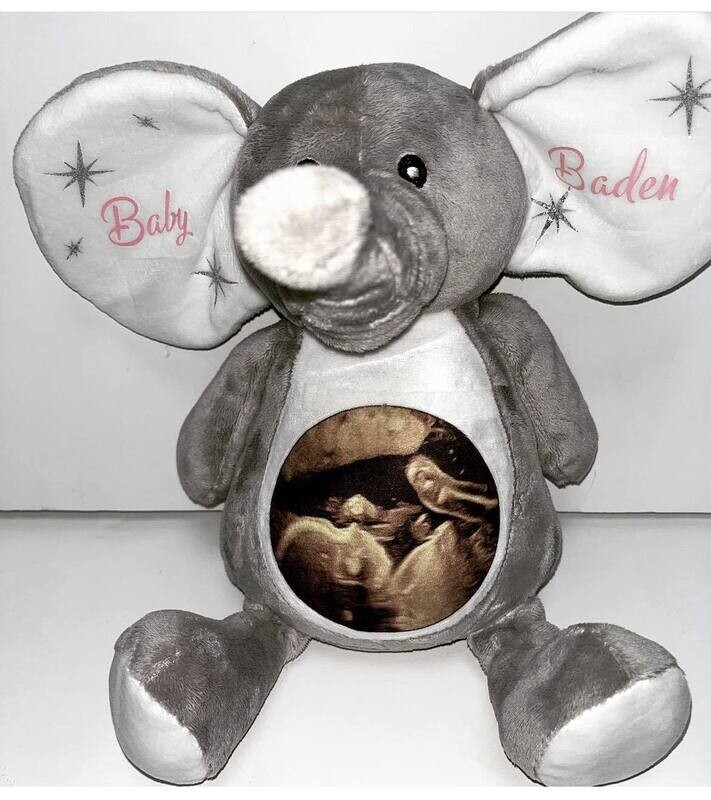 Ellie Bear: Personalised Soft Teddy (Add your photo)
