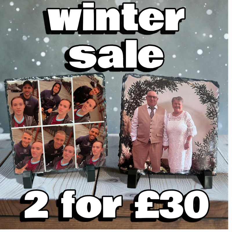 2 Medium Square Photo Slate