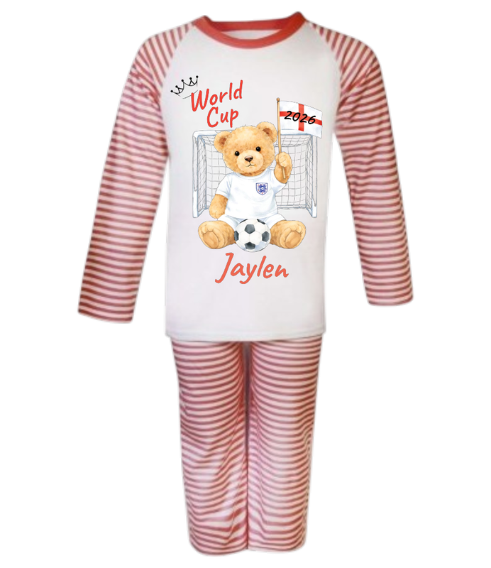World cup Red Stripy Pjs