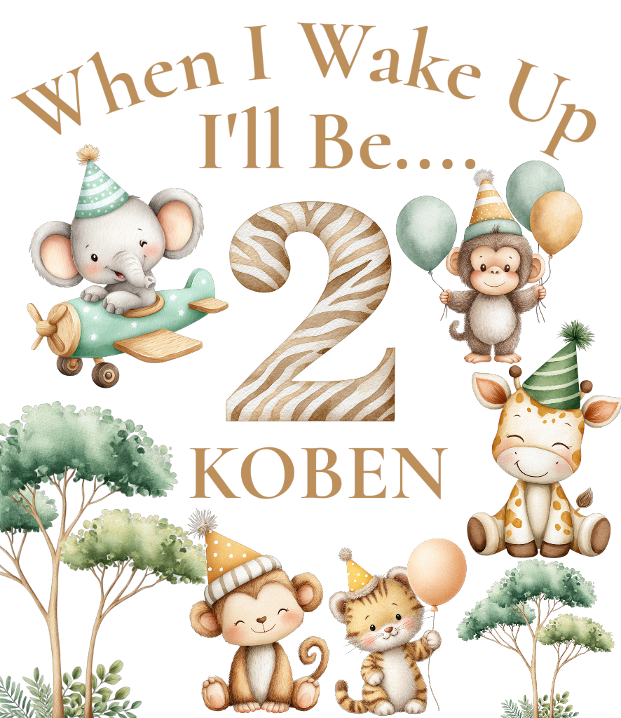 When I wake up il be 2 Animal Design Pjs