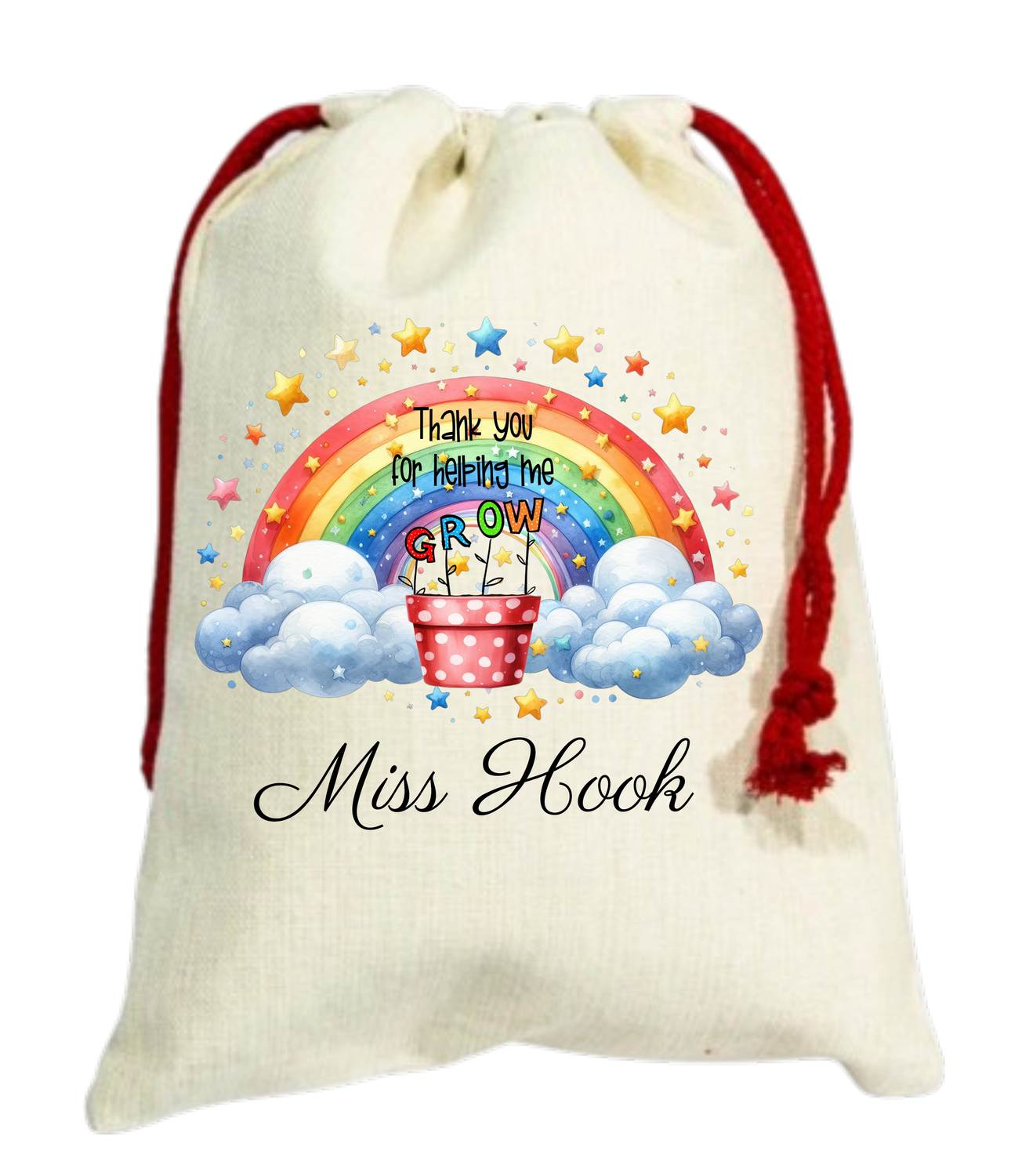 Personalised Christmas Gift Sack for Teachers