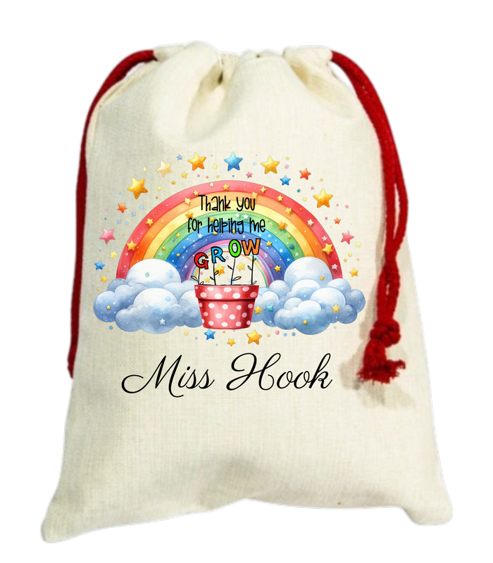 Personalised Christmas Gift Sack for Teachers