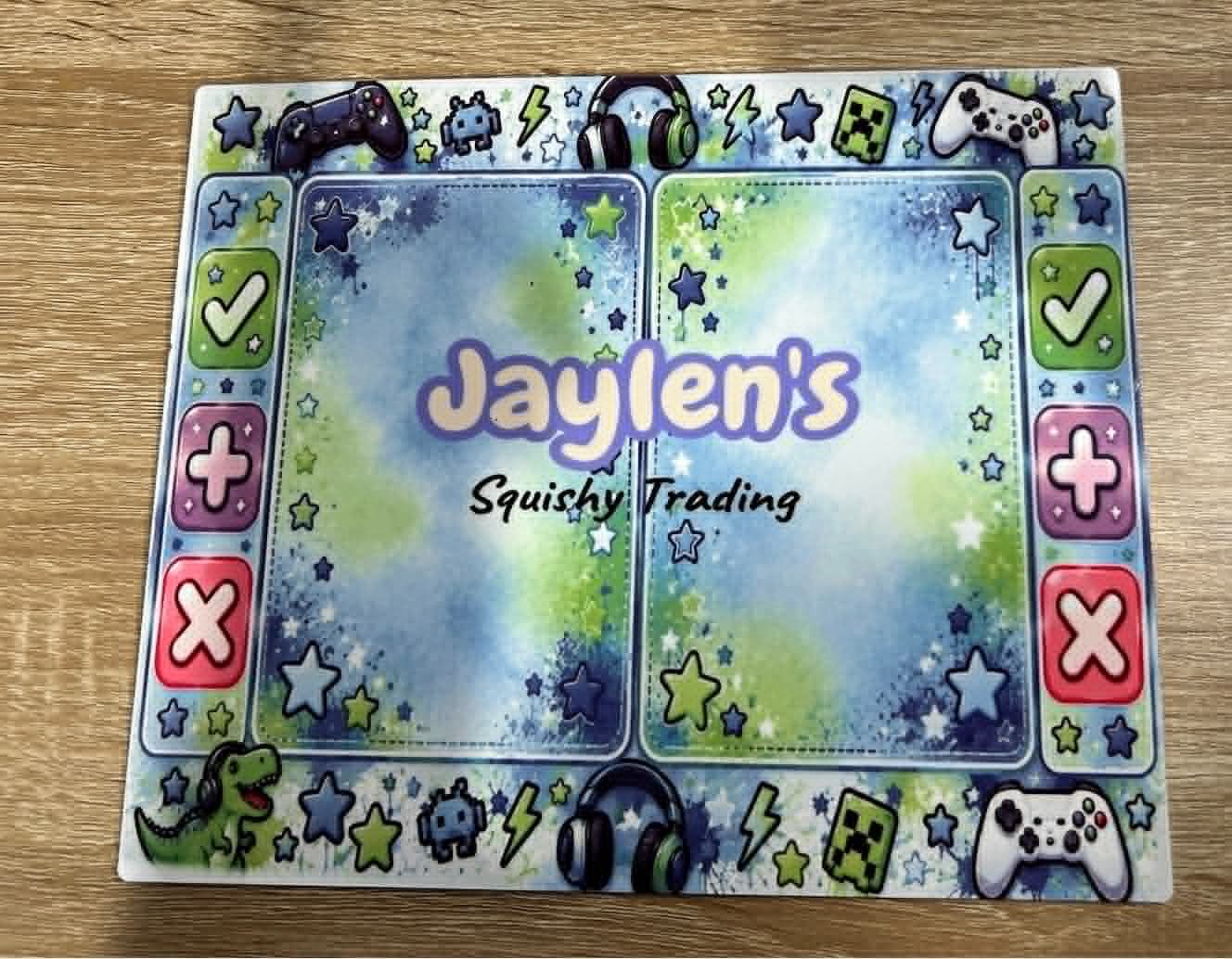 Personalised squishy trading mat
