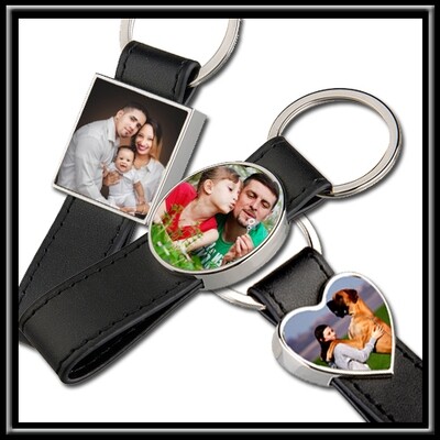 PORTACHIAVI PERSONALIZZATO 
IN SIMILPELLE E METALLO