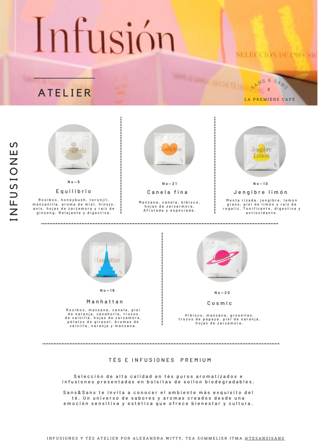 Cajita tés e infusiones atelier Sans &amp; Sans