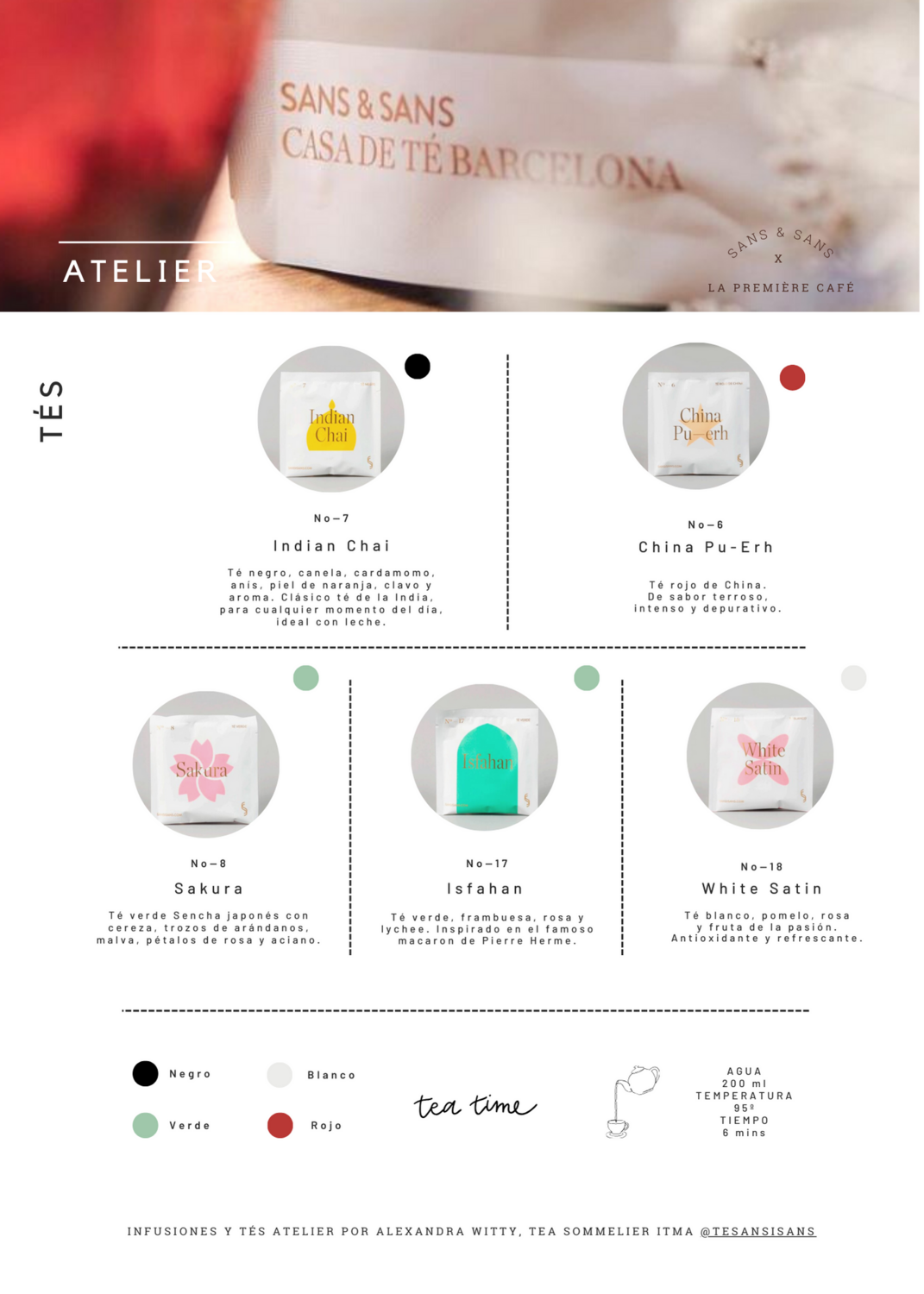 Cajita tés e infusiones atelier Sans &amp; Sans
