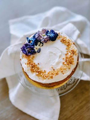 Floral Carrot Cake 🥕