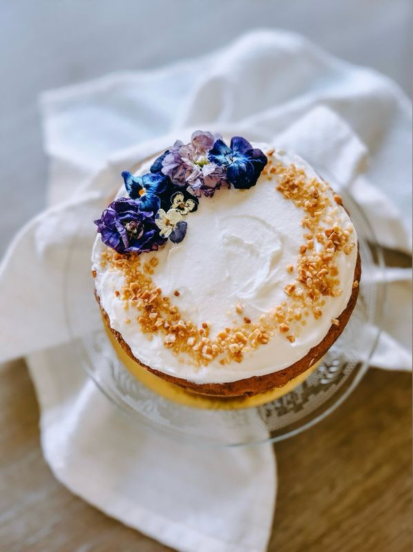 Floral Carrot Cake 🥕