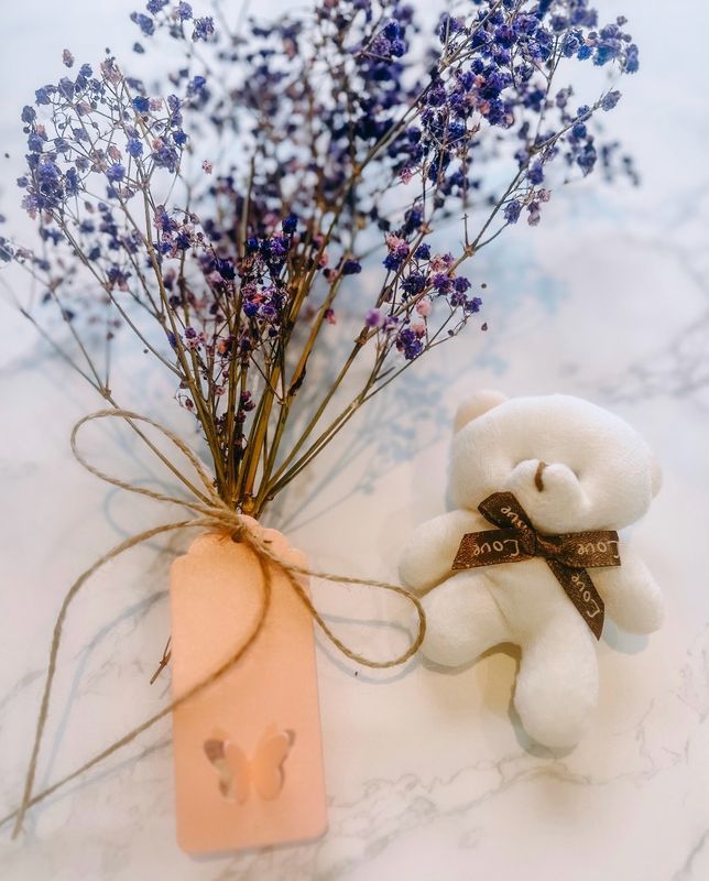 Set osito y bouquet flores 🧸