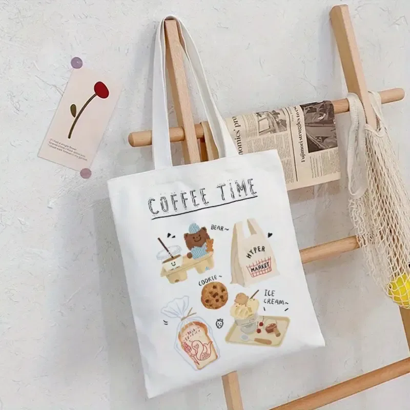 Tote Bag "Coffee Time Cute Bear"
