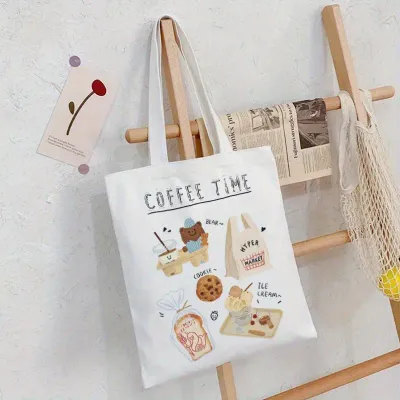 Tote Bag "Coffee Time Cute Bear"