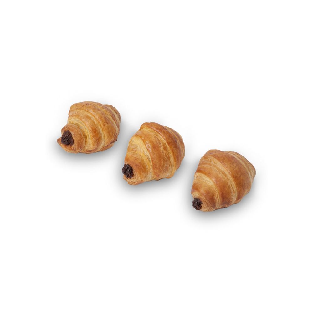 Caja 18 mini croissants de chocolate