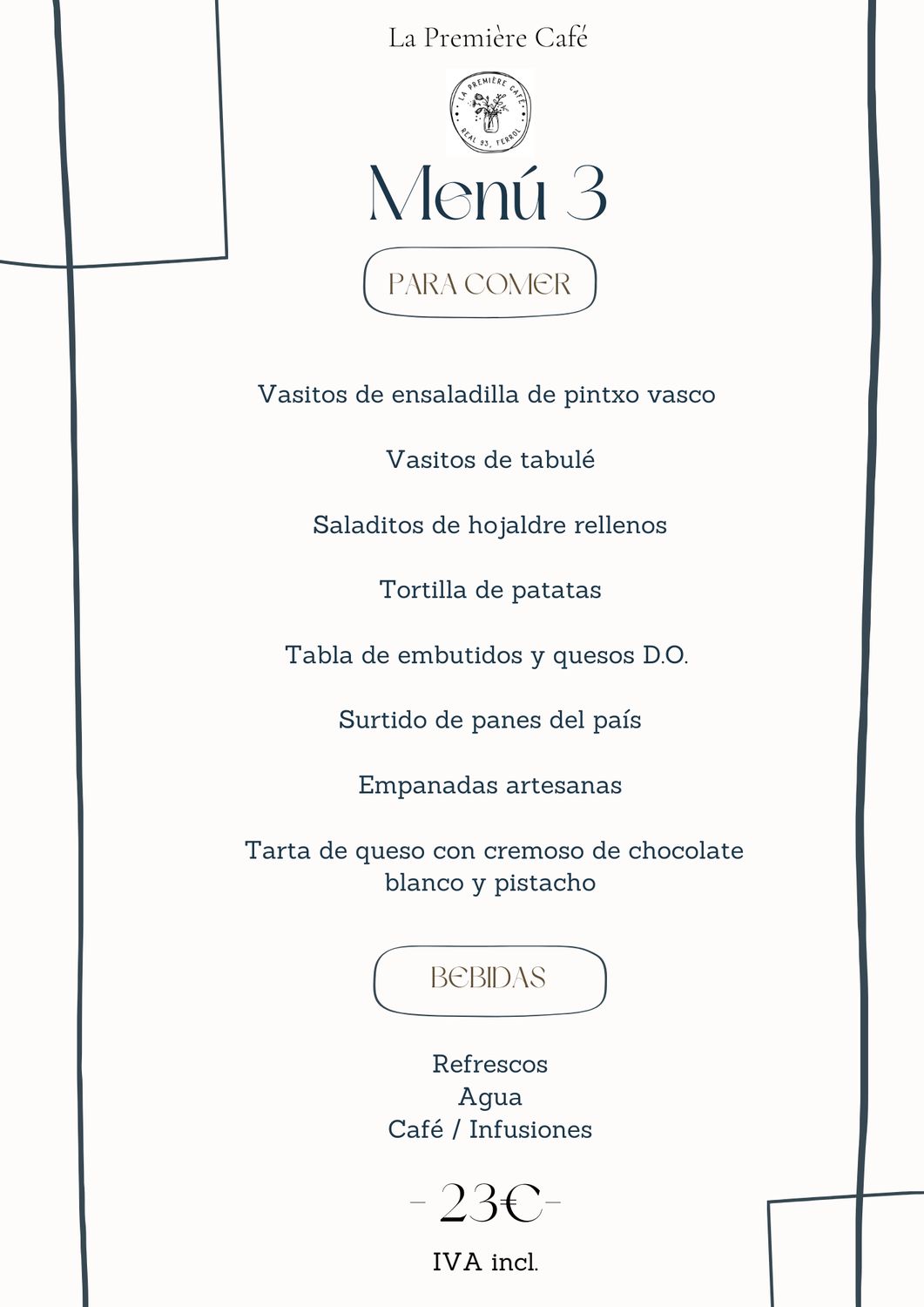 Menú catering nº3