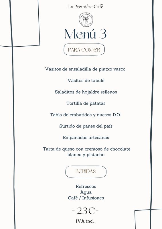 Menú catering nº3