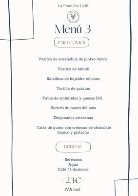 Menú catering nº3