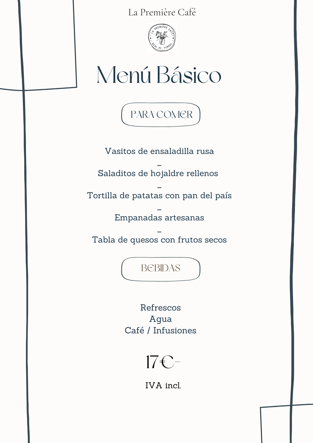Menú catering Básico