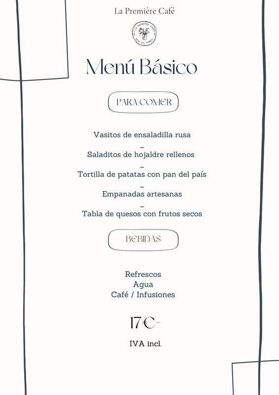 Menú catering Básico