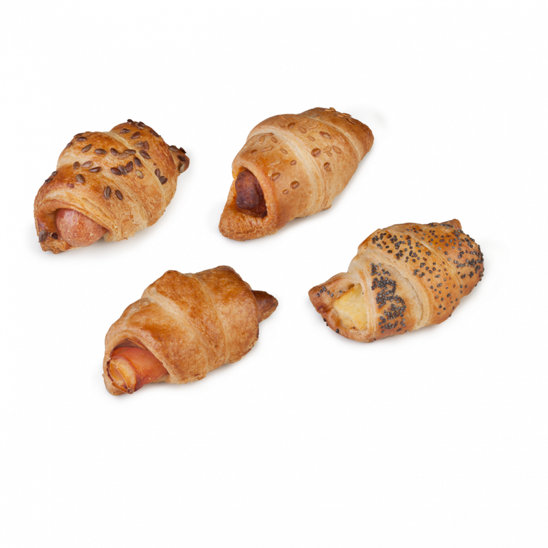 Caja 20 mini croissants salados