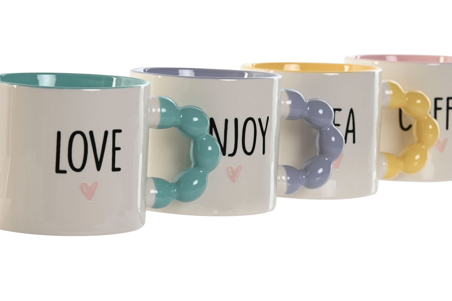 Taza porcelana asa bubbles