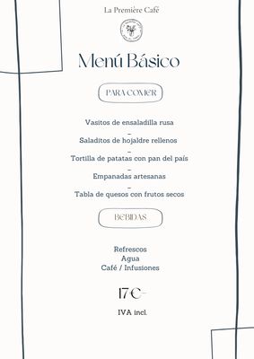 Menú catering Básico