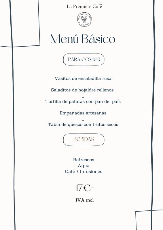 Menú catering Básico