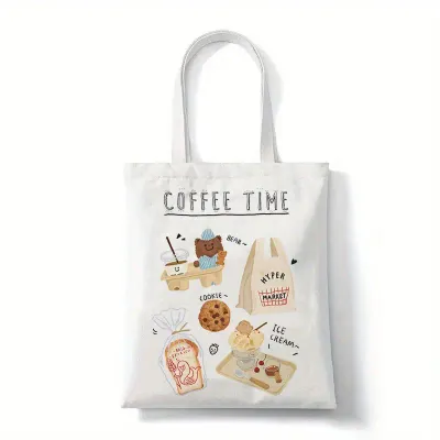 Tote Bag "Coffee Time Cute Bear"