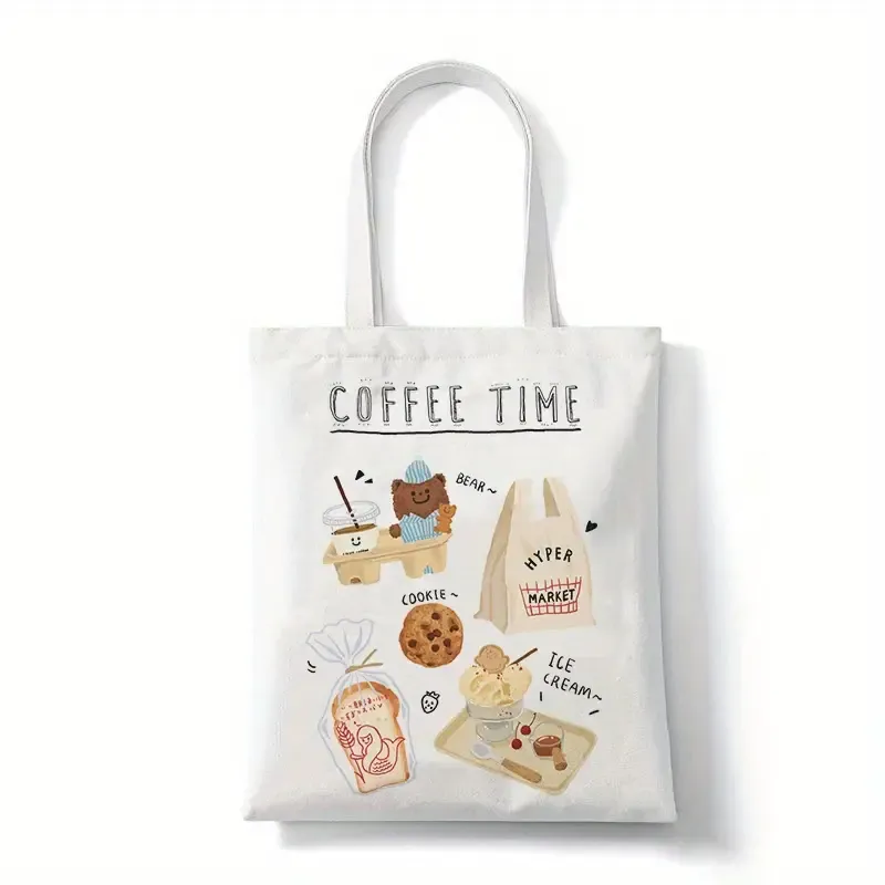 Tote Bag "Coffee Time Cute Bear"