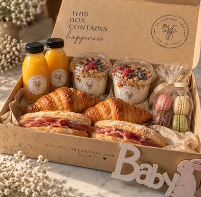 Caja Desayuno Baby 🐰🤍