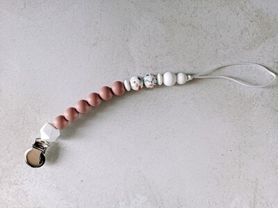 Under The Sea Dummy Clip (Dusty Pink & white)