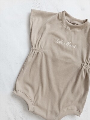 Ribbed Sunshine Rompers