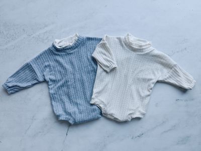 Arrow Knit Rompers