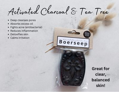 Skincare Boerseep: Activated Charcoal &amp; Tea Tree