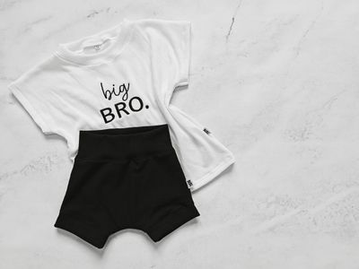 Monochrome Siblings Celebration - 2 Piece-Set