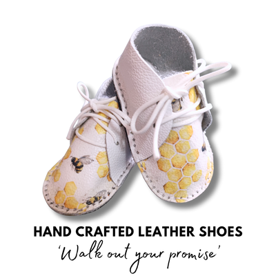Busy Bee &amp; Honey Comb Leather Shoes 🐝