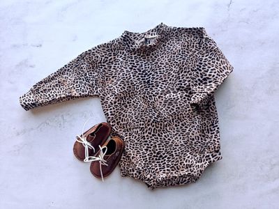 Leopard Print Romper