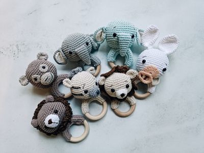 Gentle Friends (Crochet Rattles)