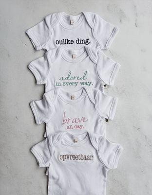 Embroidered Cotton Onesies