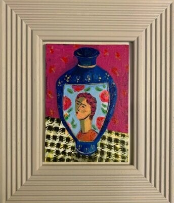 Framed painting. Satsuma Vase 22