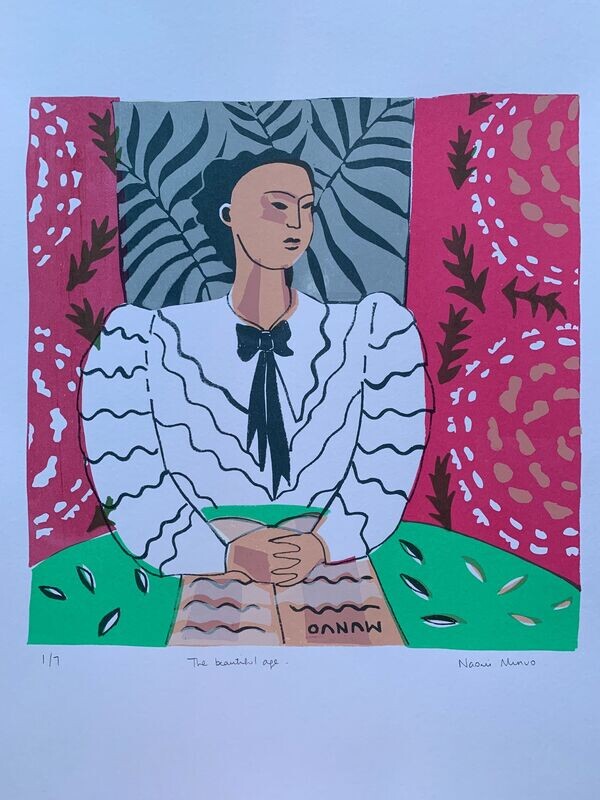 The beautiful age screen print
