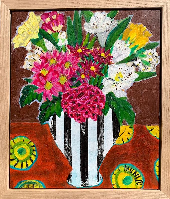 An original painting. You bought flowers