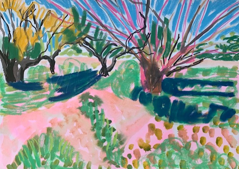 Benton End Catalogue, room 4 - Trees and Shadows at Benton End