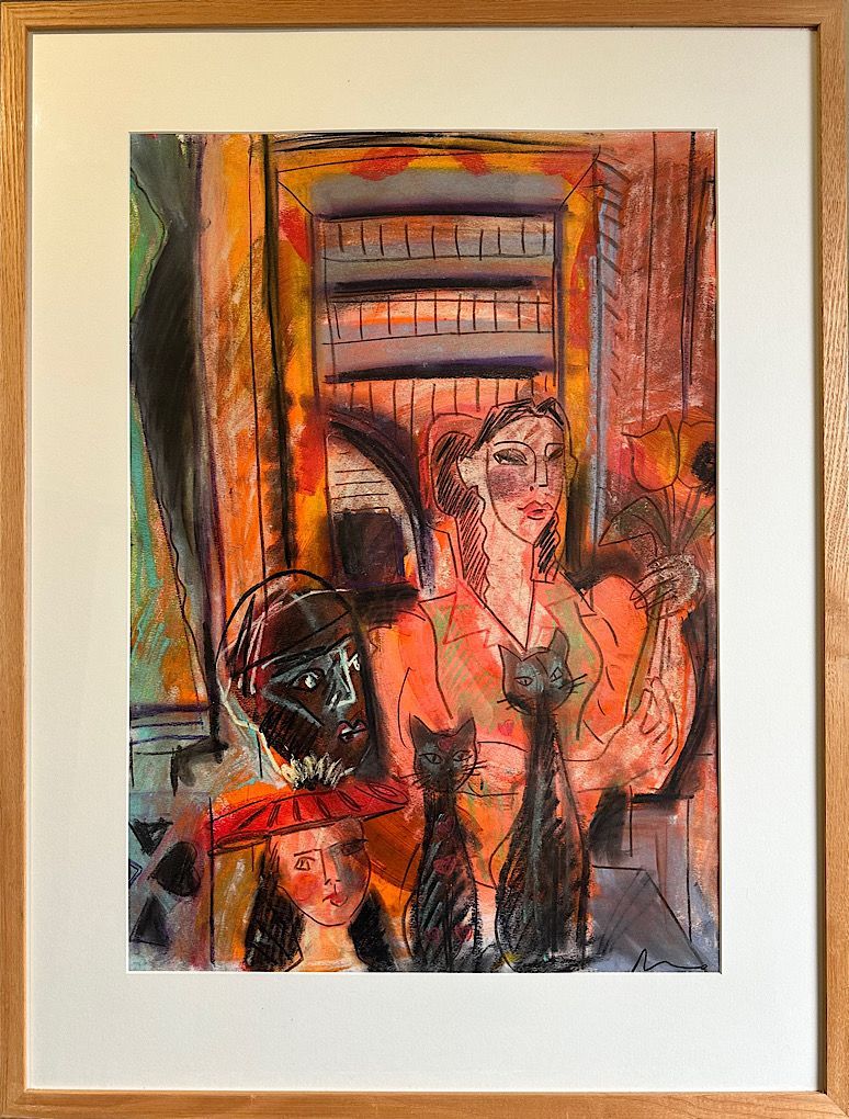 An original work on paper - Studio Scene