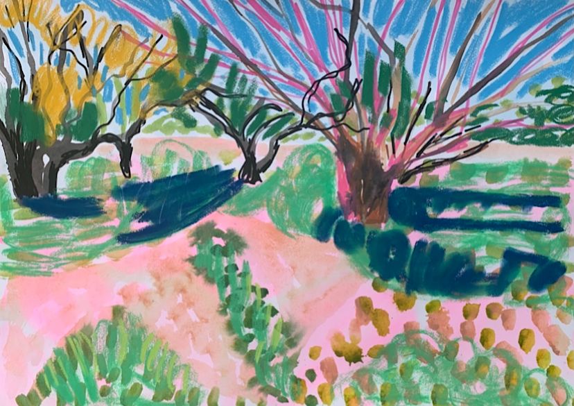 Benton End Catalogue, room 4 - Trees and Shadows at Benton End