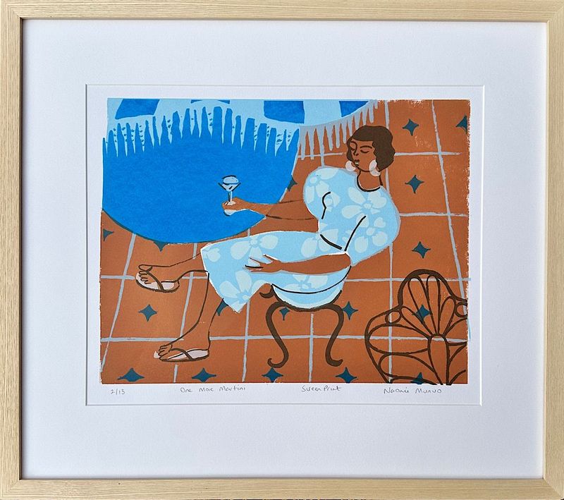 Screen print - One More Martini