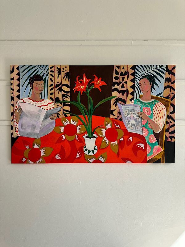 An original painting "Another weekend table"