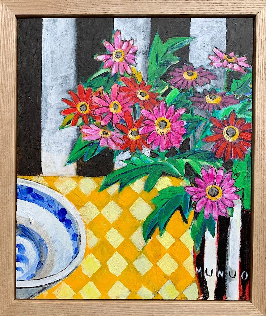 An original painting "Mums the word"